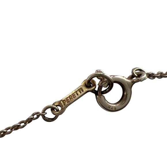 Tiffany and Co Elsa Peretti Cross Pendant Necklace in Sterling Silver (16") - Picture 11 of 12